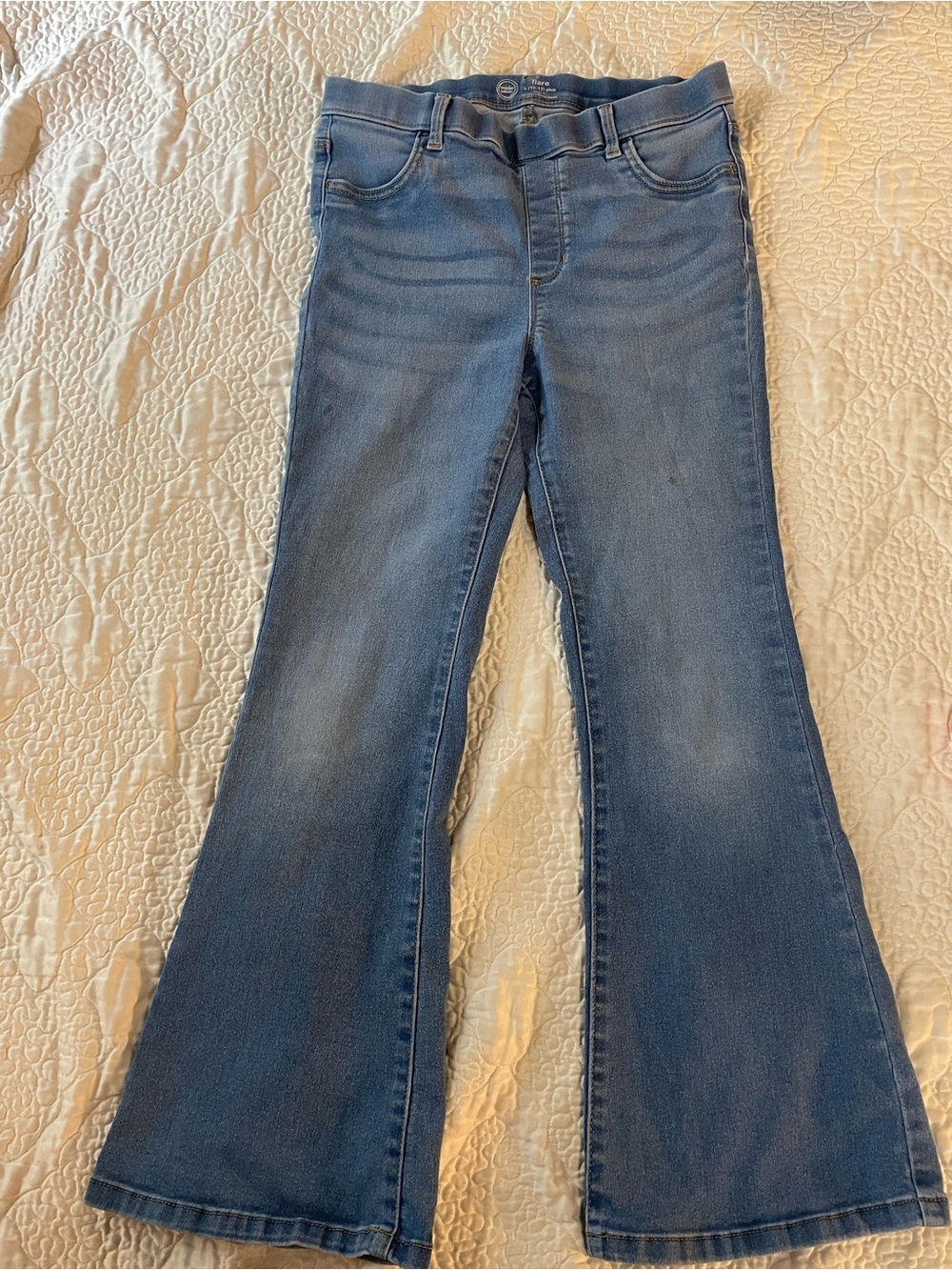 wonder nation Girls Blue Flare Jeans plus size 10/12